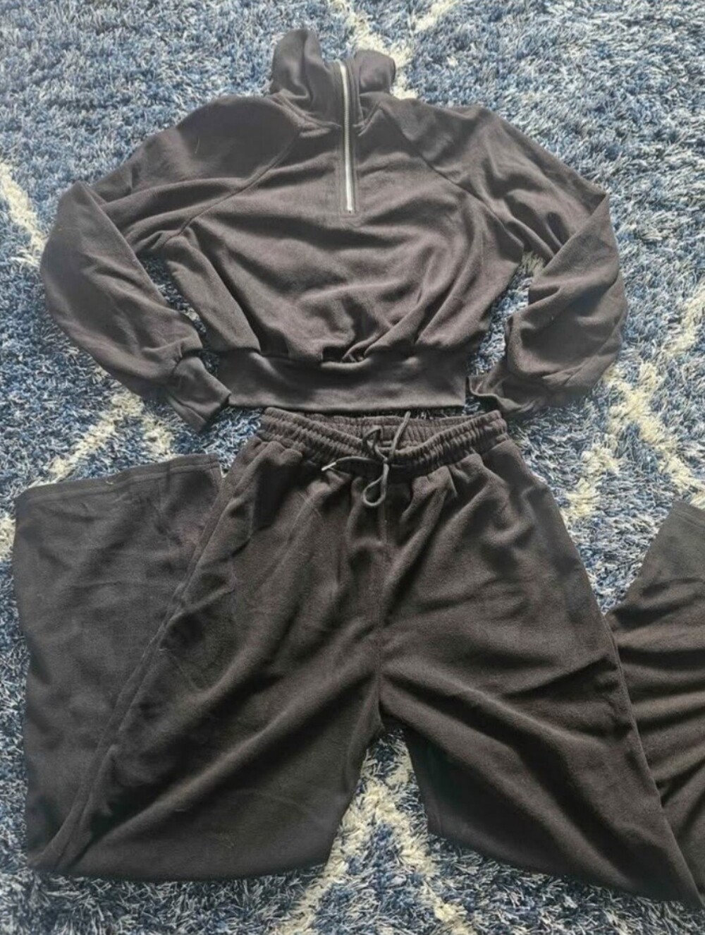 🥳 2 Items / $20 🥳 Women's Fleece Black 2pc. Lounge Jogger Set